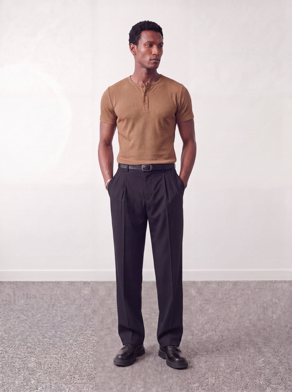 Henley T-shirt - Espresso - oddegypt