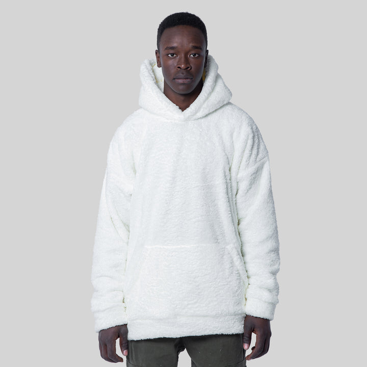 White Bear Fur Hoodie