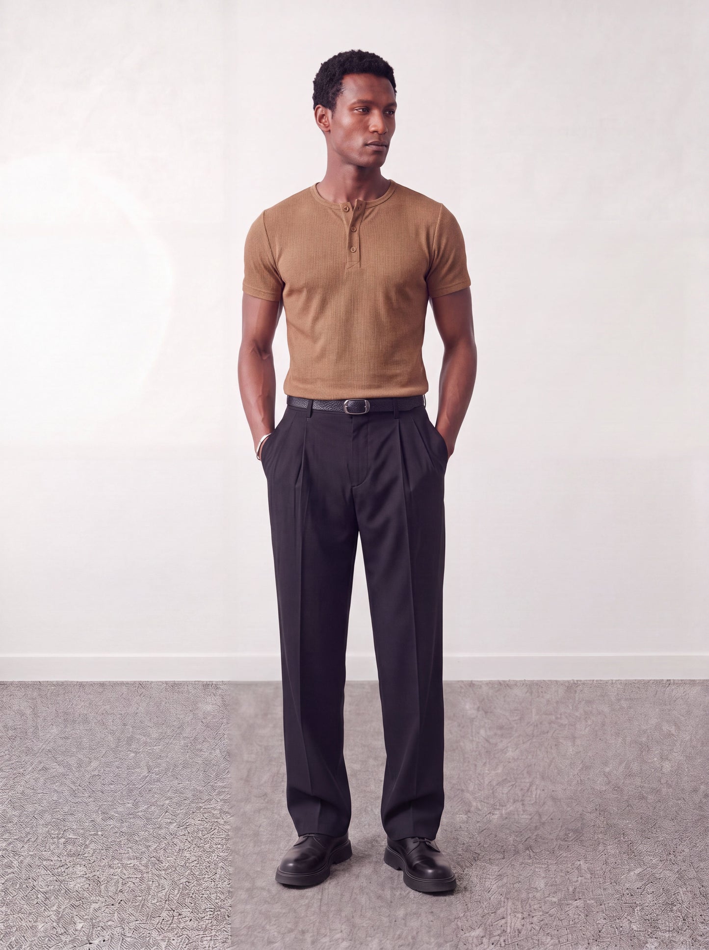 Henley T-shirt - Espresso - oddegypt