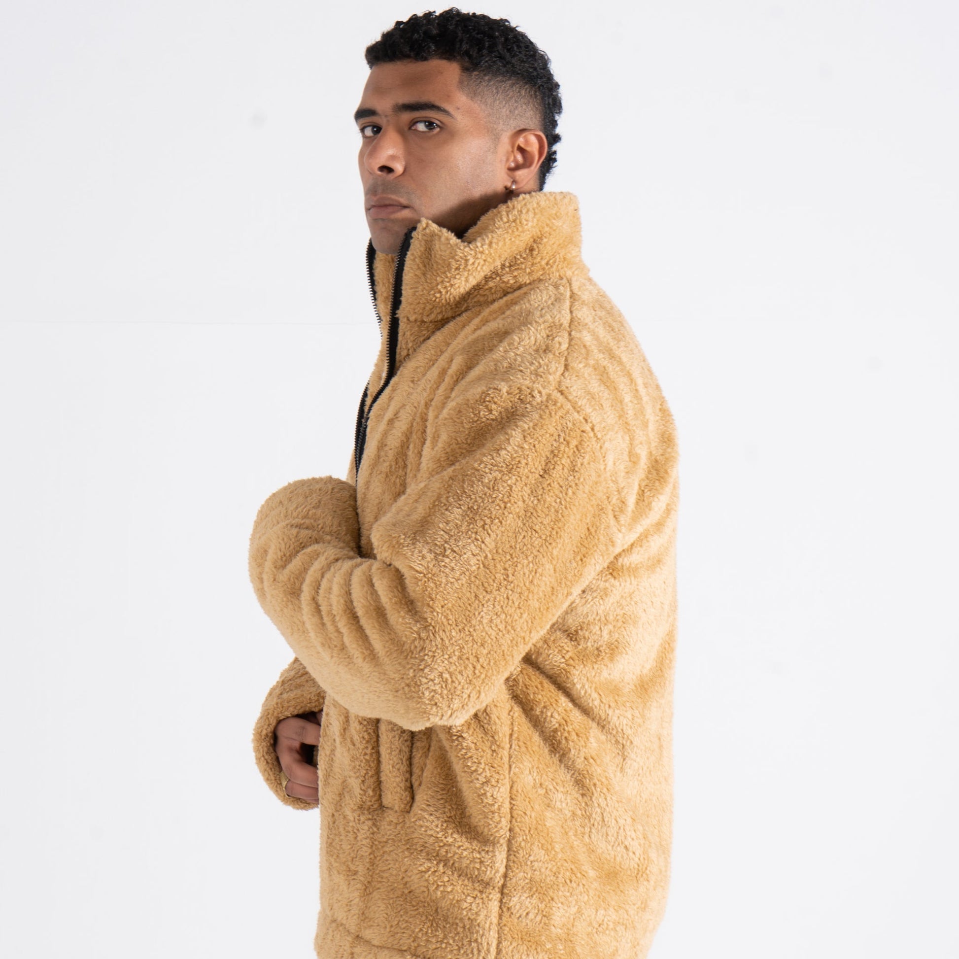 Honey Fur Zipper Jacket - oddegypt