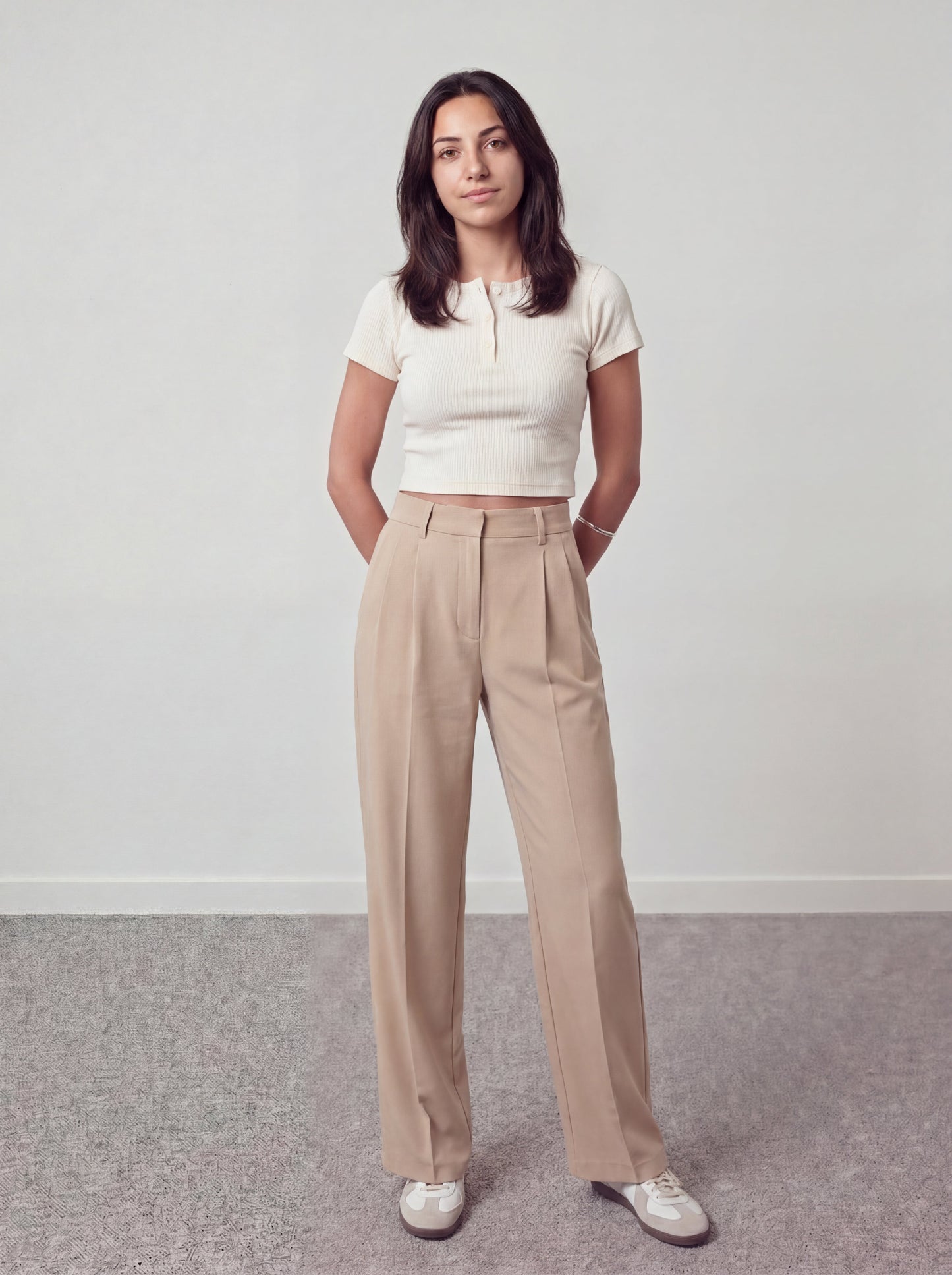 Minimal Henley Crop - Off - White - oddegypt