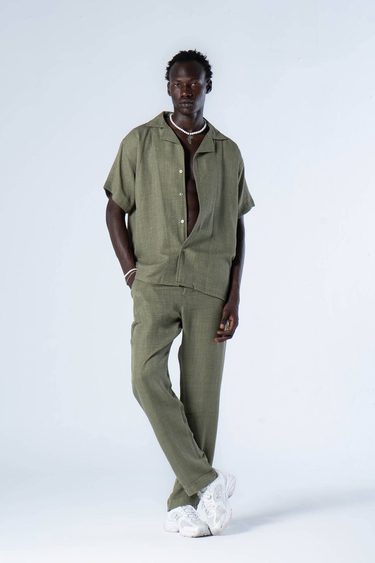 Olive Branch linen pants - oddegypt
