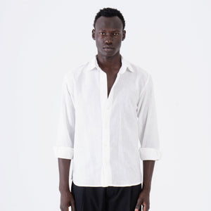 White Fog Linen Long Sleeve Shirt