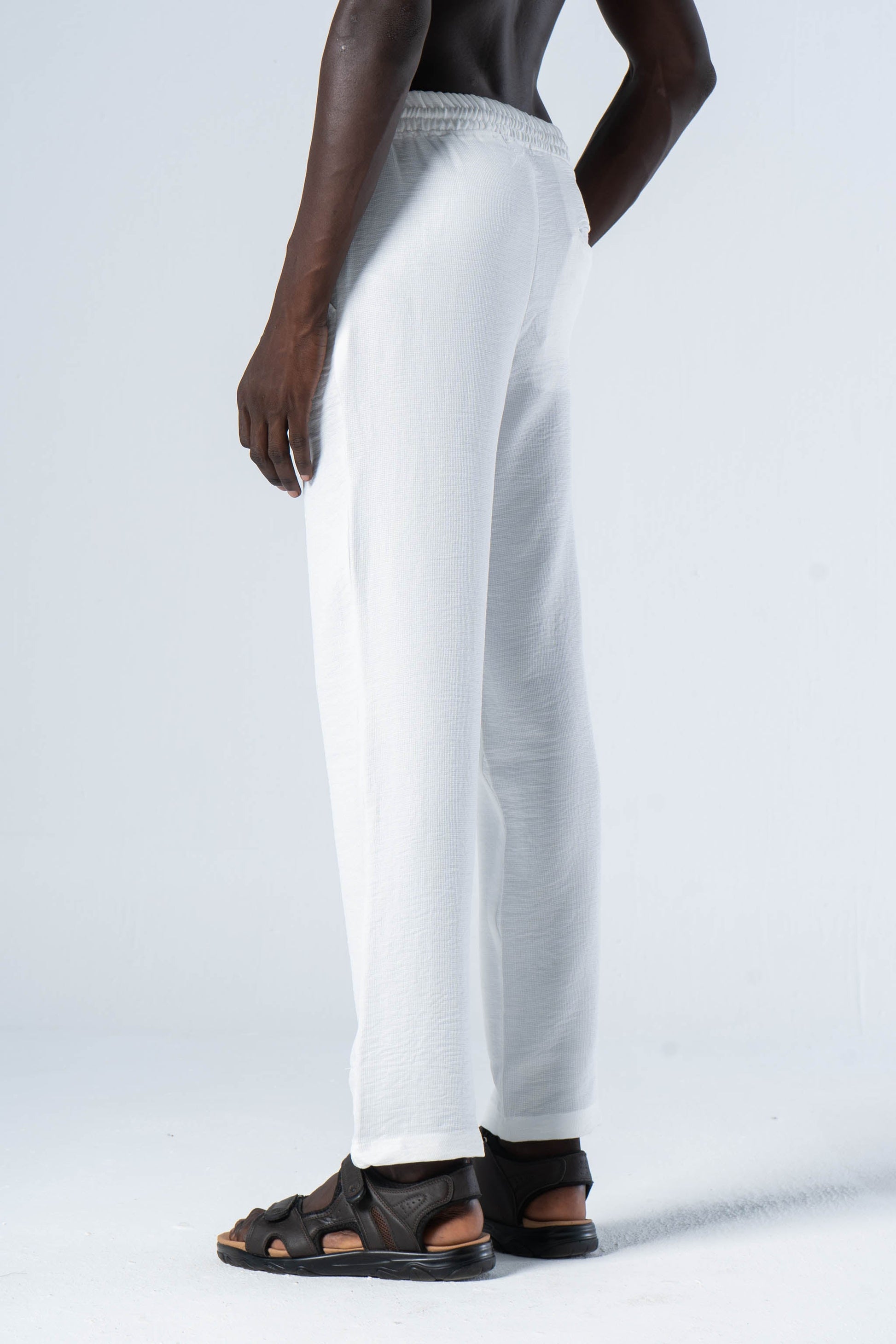 White Fog linen pants - oddegypt
