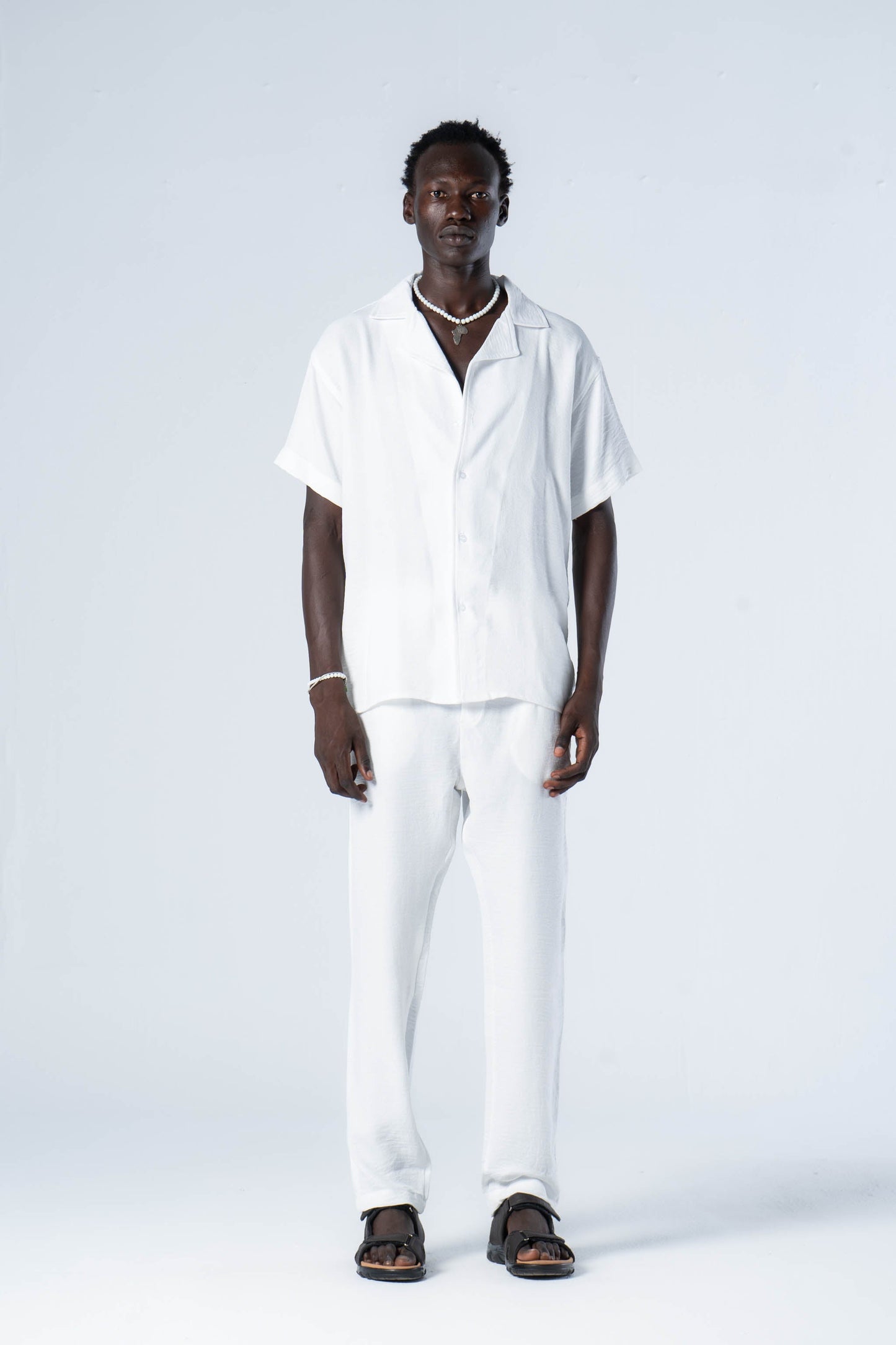 White Fog linen pants - oddegypt