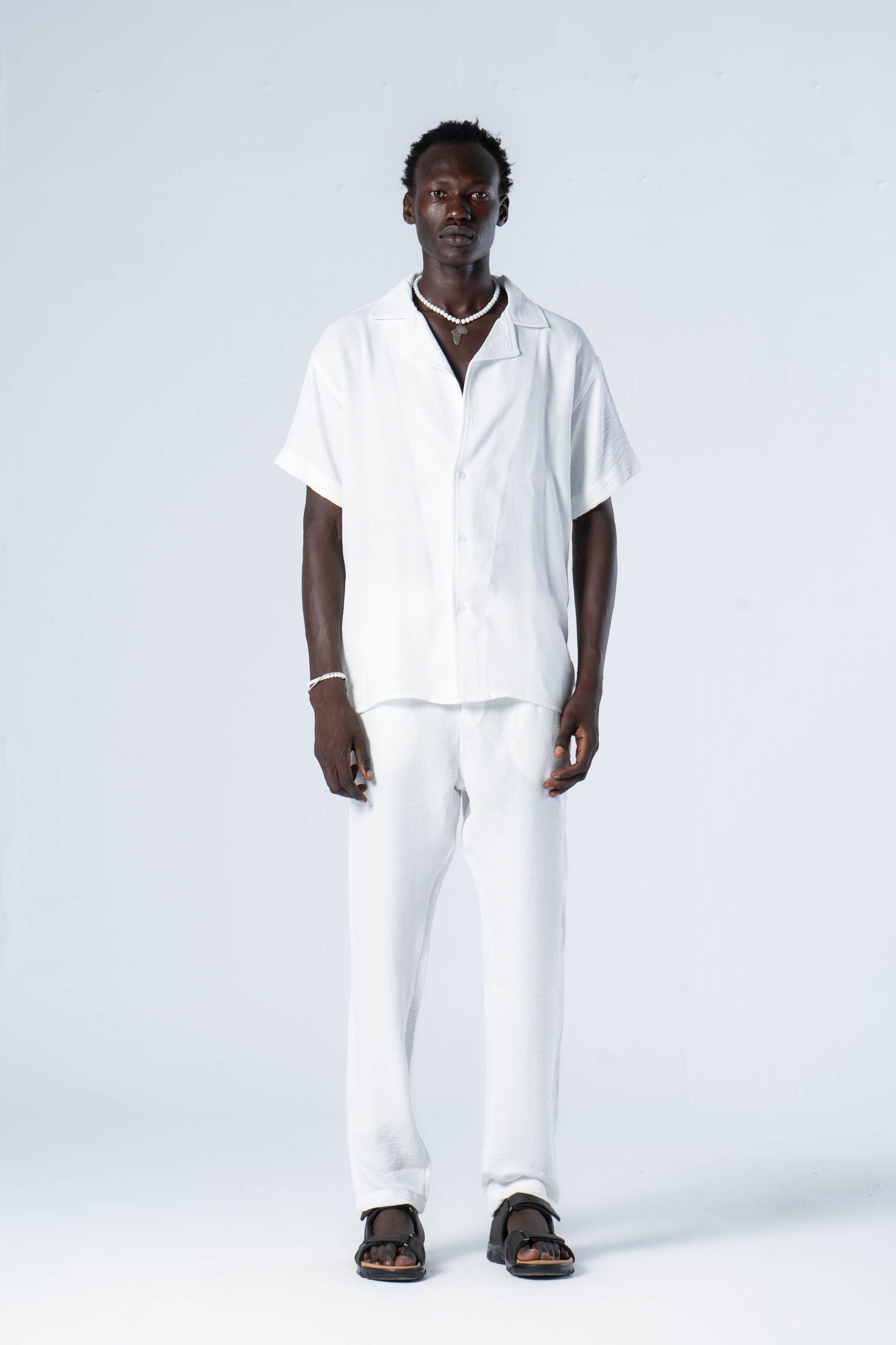 White Fog linen pants - oddegypt