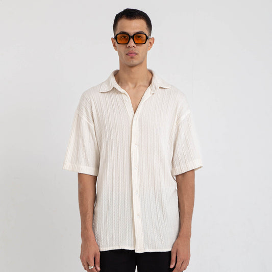 White Knit Shirt - oddegypt