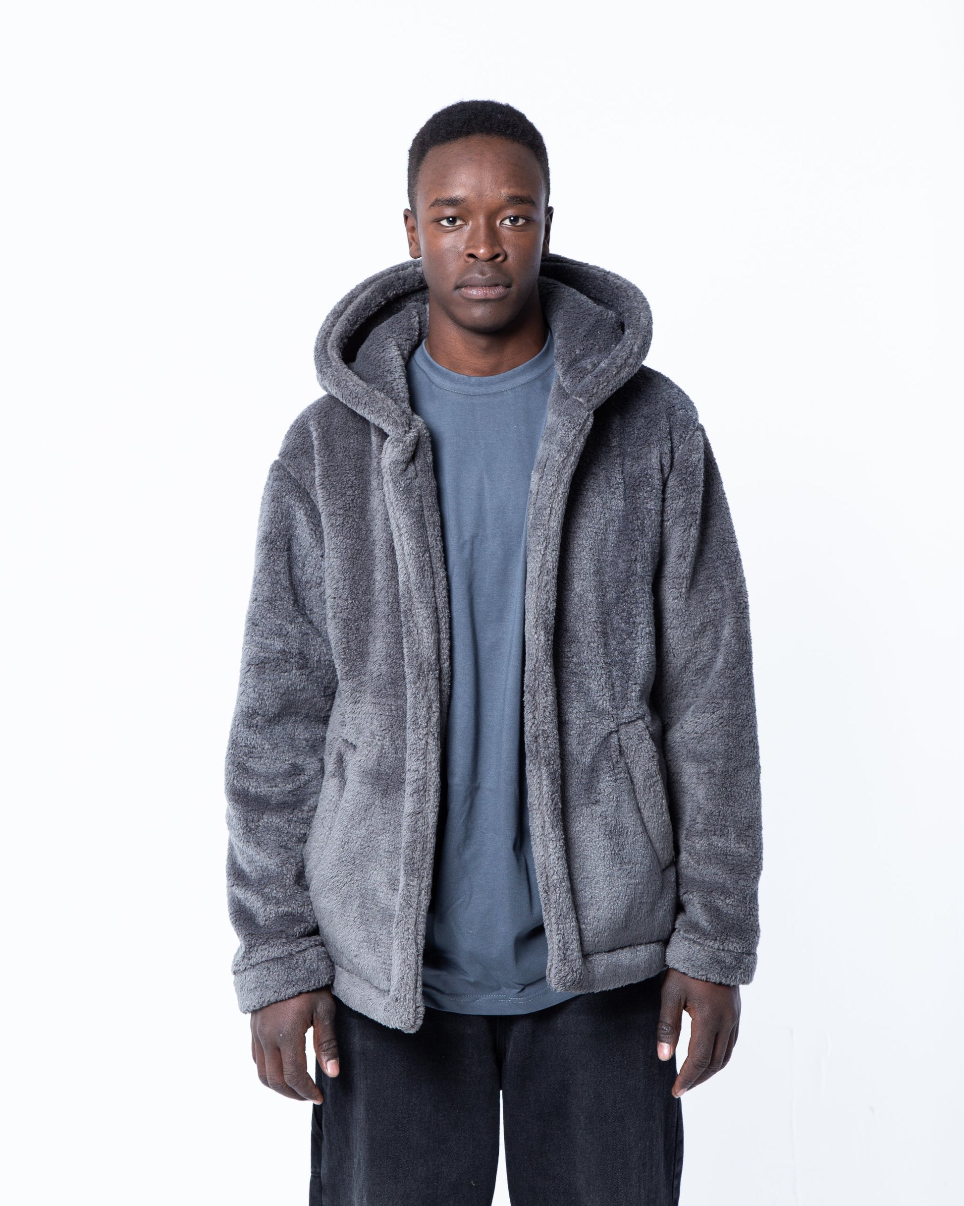 Arctic Grey Fur Jacket - oddegypt