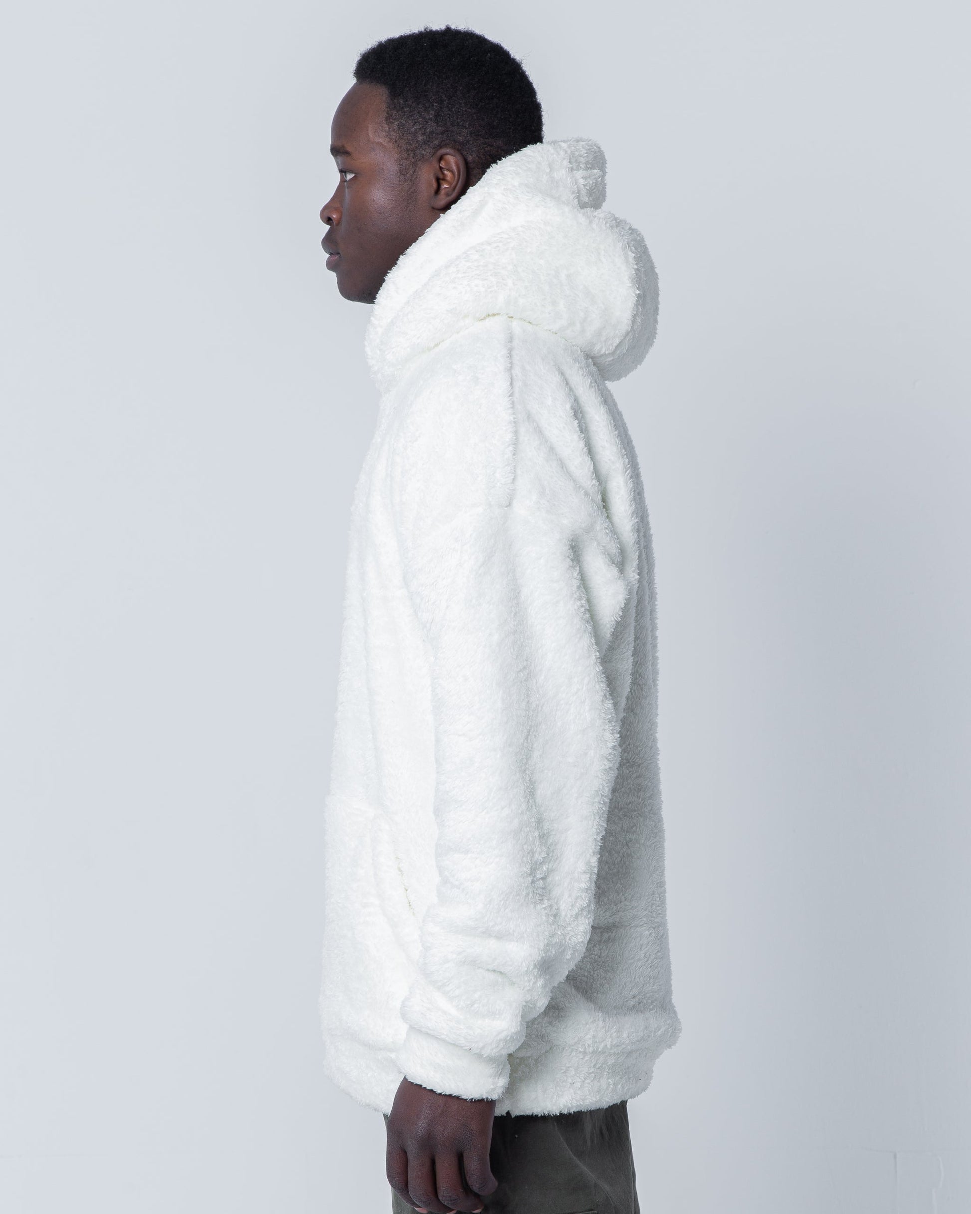 White Bear Fur Hoodie - oddegypt