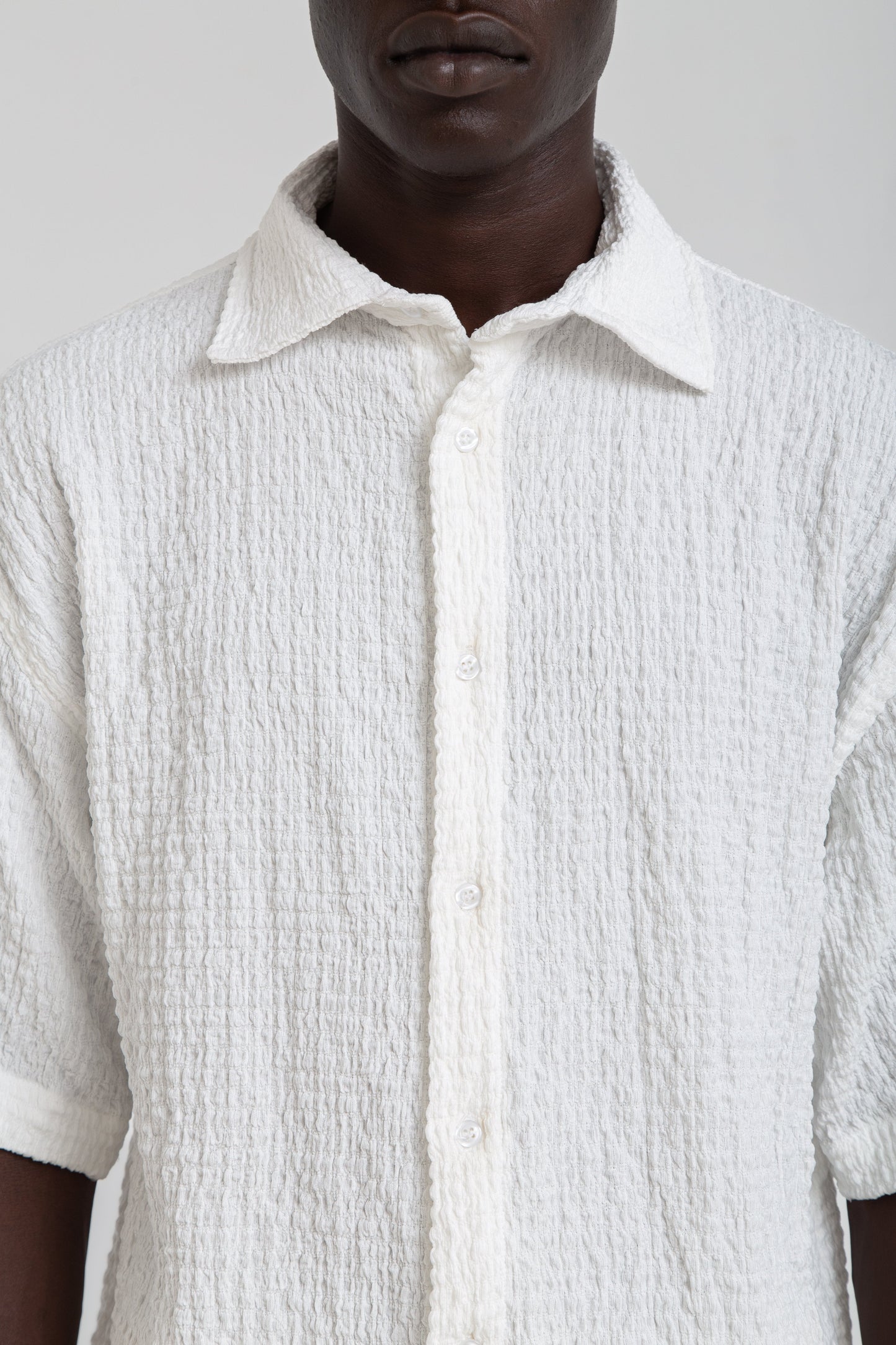 White Wrinkles Shirt - oddegypt